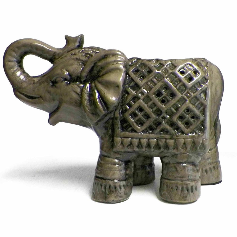 Better Homes & Gardens Elephant Candle Holder Unisex Gray Excellent Ceramic